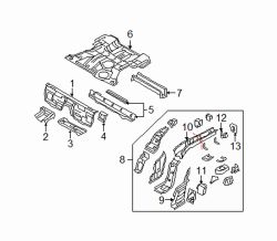 Mazda MX-5 Miata Left Bumper bracket | Mazda OEM Part Number NE51-54-89X