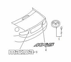 Mazda MX-5 Miata  Nameplate | Mazda OEM Part Number NF79-51-721