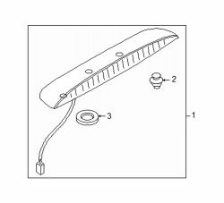 Mazda MX-5 Miata  High mount lamp | Mazda OEM Part Number NF79-51-580E-11