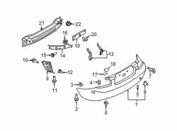 Mazda MX-5 Miata Right Bumper cover grommet | Mazda OEM Part Number NH52-50-0T5A