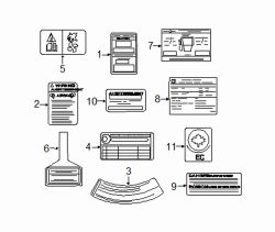 Mazda 2  AC label | Mazda OEM Part Number EH44-61-439A
