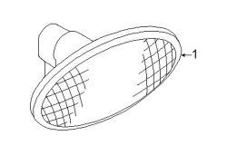 Mazda 2 Right Turn signal lamp | Mazda OEM Part Number GJ6A-51-120E