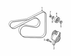 Mazda 2  Idler pulley collar | Mazda OEM Part Number ZJ01-15-933