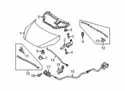 Mazda 2 Left Hood bumper | Mazda OEM Part Number 8531-62-873