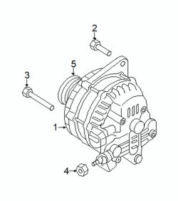 Mazda 2  Alternator bolt | Mazda OEM Part Number 9YA0-2A-006