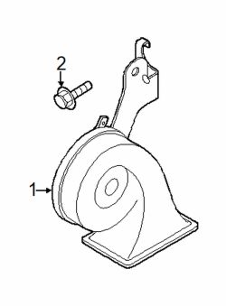 Mazda 2  Horn | Mazda OEM Part Number D651-66-79YA