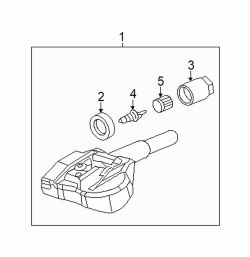 Mazda 2  TPMS sensor cap | Mazda OEM Part Number BBM2-37-144