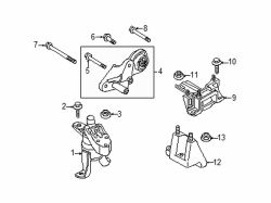 Mazda 2  Support bracket nut | Mazda OEM Part Number 9YB0-41-203