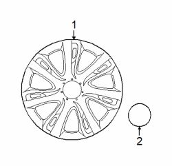 Mazda 2  Wheel cover | Mazda OEM Part Number DR61-37-170