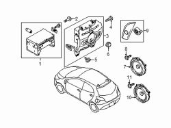 Mazda 2  Control panel screw | Mazda OEM Part Number 9986-50-516B