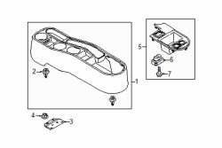 Mazda 2  Console fastener | Mazda OEM Part Number GE4T-68-865A