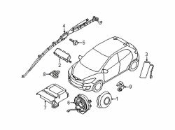 Mazda 2 Left Ft impact sensor | Mazda OEM Part Number DR61-57-K1X