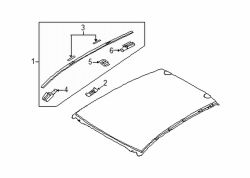 Mazda 2 Left Roof molding clip | Mazda OEM Part Number GJYA-50-629