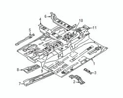 Mazda 2 Left Sidemember extn | Mazda OEM Part Number DF71-53-660