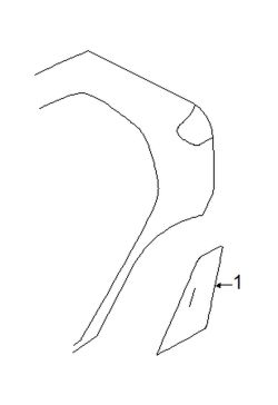Mazda 2 Left Stone guard | Mazda OEM Part Number DF71-50-4R2A