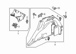 Mazda 2 Left Lower qtr trim | Mazda OEM Part Number D652-68-870G