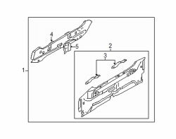 Mazda 2  Rear panel assy | Mazda OEM Part Number DF71-70-750A