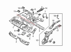 Mazda 2 Left Rear rail assy | Mazda OEM Part Number DR61-54-810A