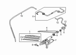 Mazda 2  Wiper motor | Mazda OEM Part Number D651-67-450A