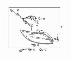 Mazda 2 Left Stop lamp bulb | Mazda OEM Part Number 9970-08-215