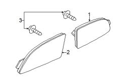 Mazda 2 Left Reflector | Mazda OEM Part Number DR61-51-5M0