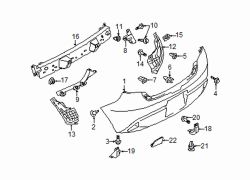 Mazda 2 Right Impact bar nut | Mazda OEM Part Number 9090-10-802