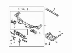 Mazda MX-5 Miata Left Radiator Support Bracket | Mazda OEM Part Number N243-54-15X