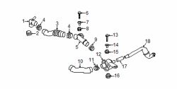 Mazda MX-5 Miata  Intake hose | Mazda OEM Part Number PEES-13-223