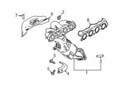 Mazda MX-5 Miata  Exhaust Manifold Heat Shield | Mazda OEM Part Number PEJ5-13-390