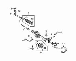 Mazda MX-5 Miata  Rack and Pinion Nut | Mazda OEM Part Number 9YB0-41-238