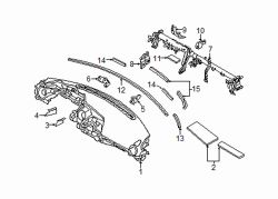 Mazda MX-5 Miata  Instrument Panel Crossmember Bracket | Mazda OEM Part Number N243-60-570