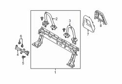 Mazda MX-5 Miata Left Lower Roll Bar Bracket | Mazda OEM Part Number N243-56-260B
