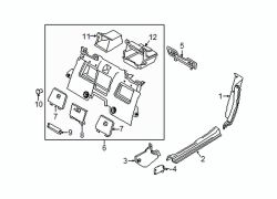Mazda MX-5 Miata Left Kick Panel Trim | Mazda OEM Part Number NA1P-68-390A-02