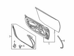 Mazda MX-5 Miata  Door Seal Clip | Mazda OEM Part Number D652-58-762