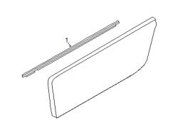 Mazda MX-5 Miata Front Right Door Belt Molding | Mazda OEM Part Number N243-50-640F