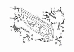 Mazda MX-5 Miata Front Left Exterior Door Handle Cover | Mazda OEM Part Number DF73-59-415G-33