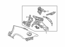 Mazda MX-5 Miata Rear Left Inner Quarter Panel Reinforcement | Mazda OEM Part Number N248-71-115