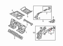 Mazda MX-5 Miata Rear Left Frame Side Member | Mazda OEM Part Number N2Y3-54-81XA