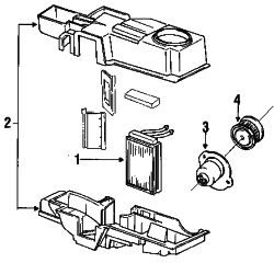 Mazda Navajo  Blower motor | Mazda OEM Part Number ZZL1-61-B10A