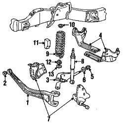 Mazda Navajo Left Radius arm bracket | Mazda OEM Part Number ZZL0-34-180