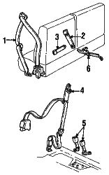 Mazda Navajo Left Buckle | Mazda OEM Part Number ZZM3-57-920-05