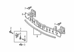 Mazda 3 Front Bumper Impact Bar | Mazda OEM Part Number BDTS-50-070