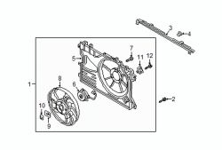 Mazda 3 Upper Engine Cooling Fan Shroud Seal | Mazda OEM Part Number PAF3-15-411