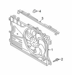 Mazda 3  Engine Cooling Fan Assembly | Mazda OEM Part Number PAF1-15-025A