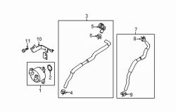 Mazda 3 Lower Transmission Oil Cooler Line Clamp | Mazda OEM Part Number FZM1-19-966