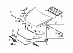Mazda 3 Front Hood Seal | Mazda OEM Part Number BDTS-56-770A