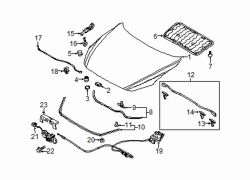 Mazda 3 Front Hood Seal | Mazda OEM Part Number BDTS-56-750A