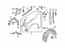 Mazda 3 Upper Fender Clip | Mazda OEM Part Number GJ21-68-885B-02