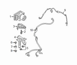 Mazda 3  ABS Hydraulic Assembly Nut | Mazda OEM Part Number 9989-10-800