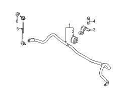 Mazda 3 Front Left Suspension Stabilizer Bar Link | Mazda OEM Part Number BCKE-34-170